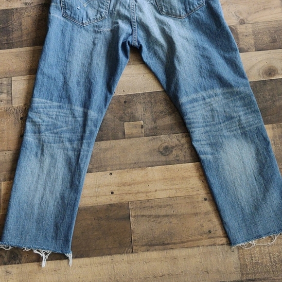Levi's 508 distressed raw hem jeans size 34×32 - Picture 13 of 14